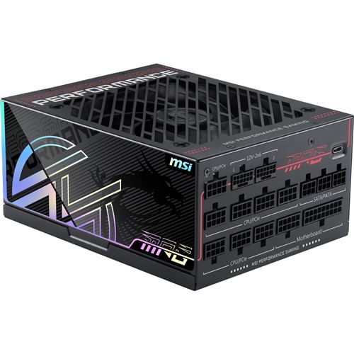Alimentation MSI MPG Ai1300TS PCIE5 80 PLUS modulaire - vue 5
