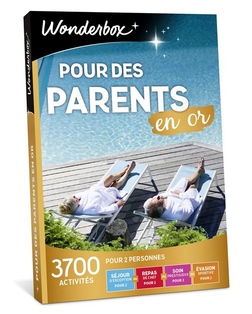 Coffret cadeau Wonderbox Pour des parents en or