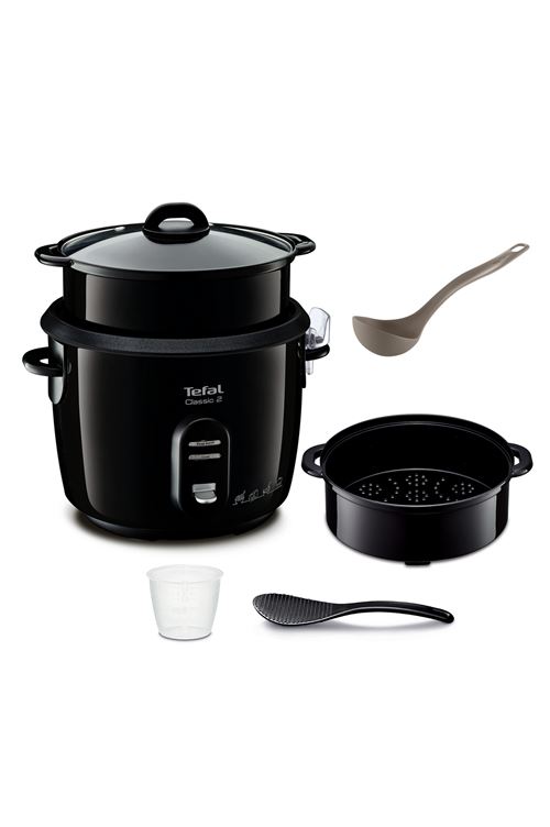 Cuiseur à riz Tefal Classic 2 YY4351 avec panier vapeur 600 W Noir État correct - Tefal reconditionné disponible sur Fnac