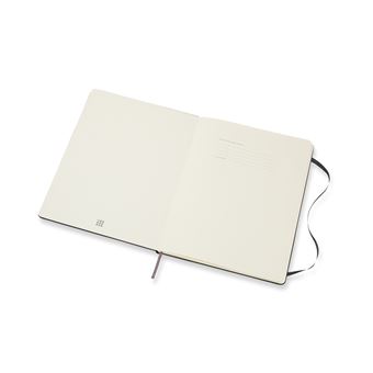Agenda semainier Moleskine Très grand format Couverture rigide 2022 Noir