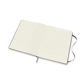 Agenda semainier Moleskine Très grand format Couverture rigide 2022 Noir