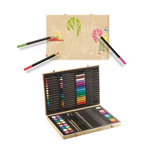 130 Sets de Dessin ODWALK, Malette de Coloriage Enfants Aquarelle Crayon  Kit - rose - Crayon de couleur à la Fnac