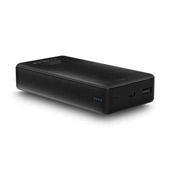 Batterie Externe Essentielb 20000 MAh Noir - 2 Ports USB, Compatible Tablettes Et Switch