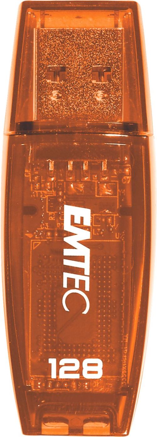Clé USB 2.0 Emtec C410 128 Go Orange