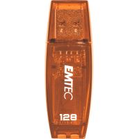Clé USB 2.0 Emtec C410 128 Go Orange