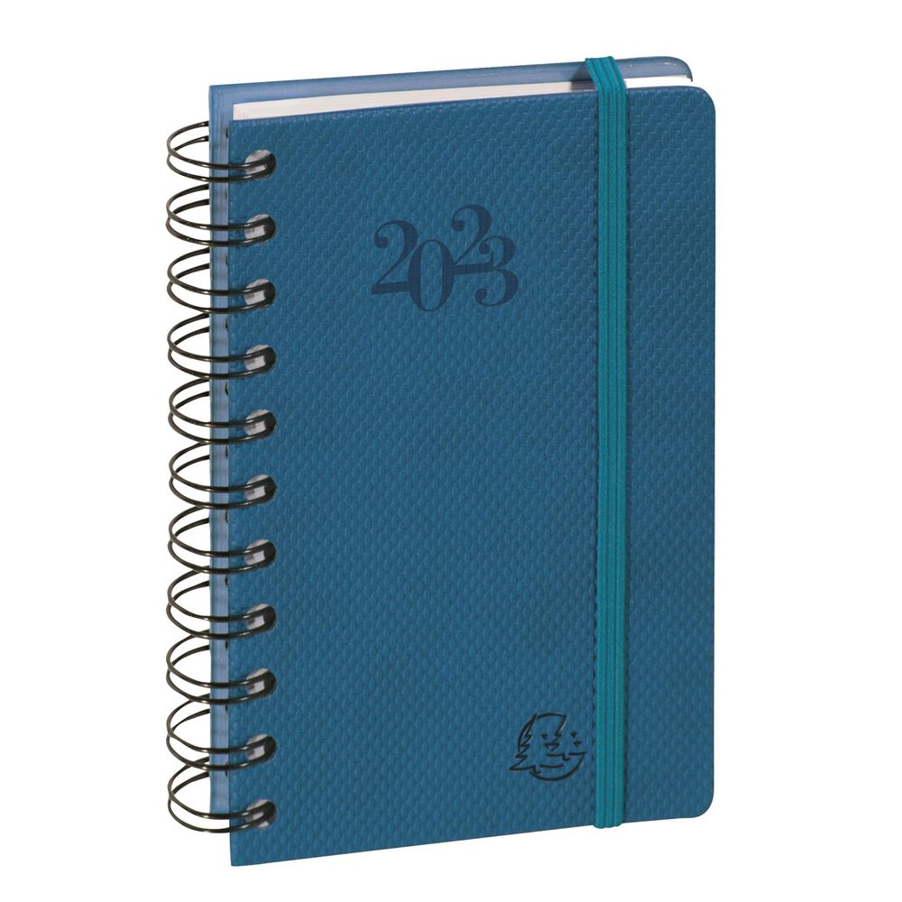 Agenda journalier de poche 2023 Swan spiralé 9 x 14,6 cm