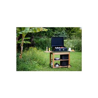 Plancha à gaz Eno Enosign 65 4800 W Bleu avec capot de protection inclus