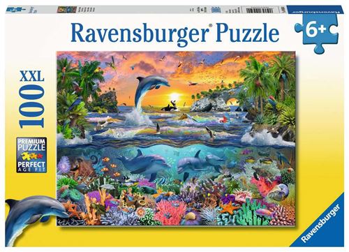 Puzzle enfant 100 pièces XXL Ravensburger Paradis Tropical