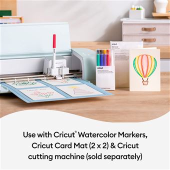 Enveloppes avec 10 cartes aquarelle R40 pour machines de découpe Cricut Ivoire