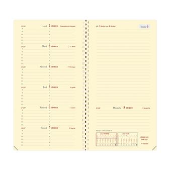 Agenda scolaire semainier Quovadis 2021 2022 Soho Rouge