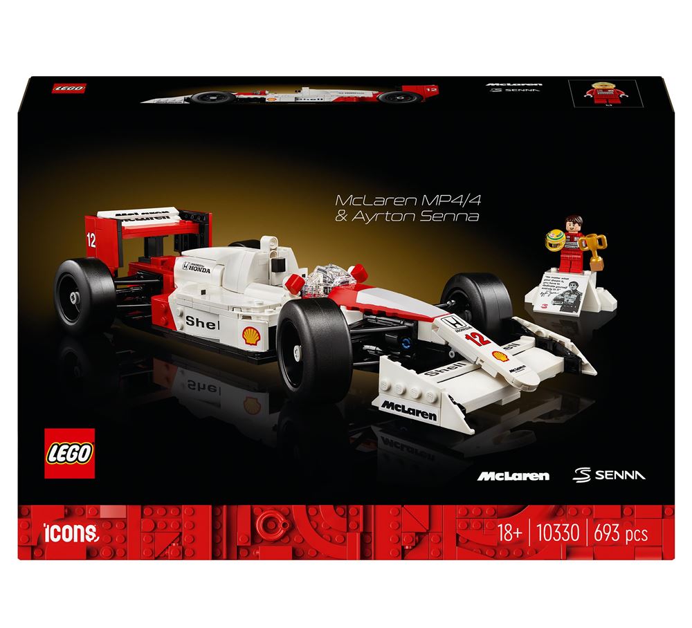 LEGO Icons 10330 McLaren MP4 4 et Ayrton Senna