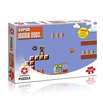 Super Mario Puzzle pour Adulte 500 Pièces, Dessin animé Casse-Tête