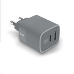 Chargeur secteur Force Power 45W USB A + C Recycle Gris