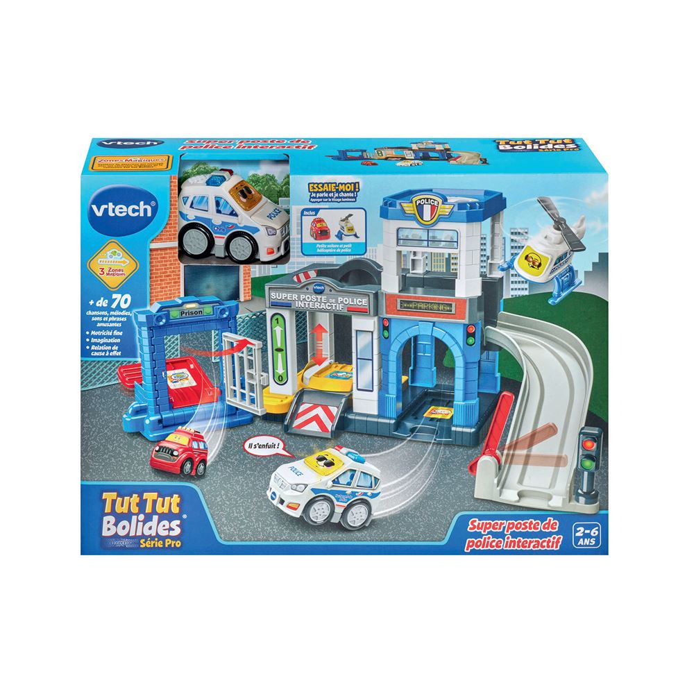 Circuit Voiture Enfant VTech Tut Tut Bolides - Maxi Chantier Interactif Avec Camion Benne