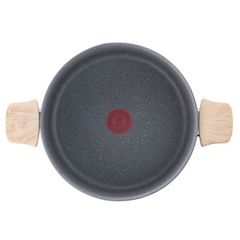 Faitout Tefal Natural Force 24 cm Gris avec panier vapeur et couvercle