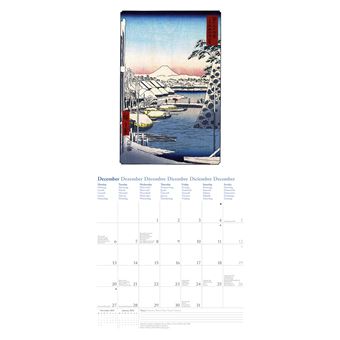 Calendrier TeNeues Hiroshige 2021 30 x 30 cm