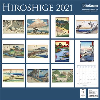 Calendrier TeNeues Hiroshige 2021 30 x 30 cm