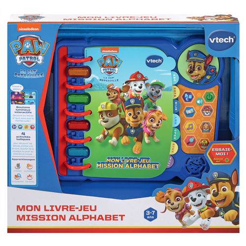 Mon livre-jeu Vtech Paw Patrol Pat’Patrouille Mission Alphabet - Vtech