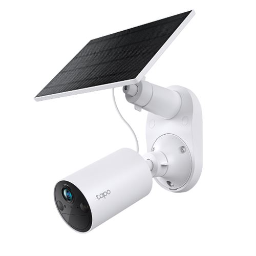 Kit de Caméra de surveillance connectée TP-LINK Tapo C410 intérieur-extérieur Blanc + Panneau solaire