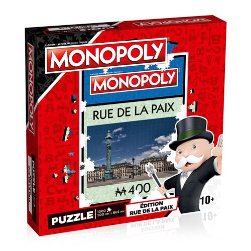 Puzzle 1000 pièces Winning Moves Monopoly Rue de la Paix