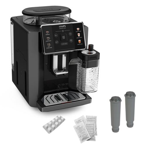 Expresso Avec Broyeur Krups Sensation Lait Ea912Hf1 Gris Anthracite