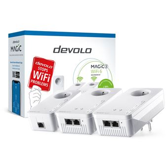 Kit Multiroom 2 adaptateurs CPL Devolo Magic 2 WiFi 6 Bi-bande Blanc