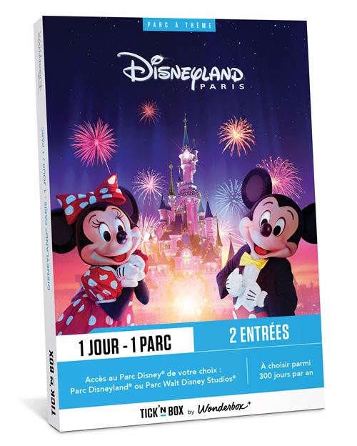 Coffret cadeau Ticknbox Disneyland Paris Séjour 1 jour