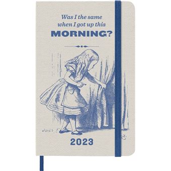 Agenda scolaire Moleskine 2022 2023 Semainier Alice format de poche Bleu