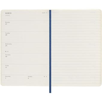 Agenda scolaire Moleskine 2022 2023 Semainier Alice format de poche Bleu