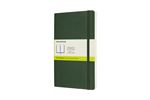 Carnet classique grand format Moleskine à pages blanches couverture souple Vert