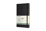 Agenda semainier Moleskine Vertical Grand format Couverture rigide 2022 Noir