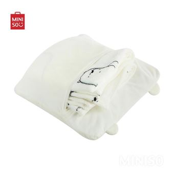 Oreiller et couverture 2 en 1 Miniso We Bare Bears Ice Bear