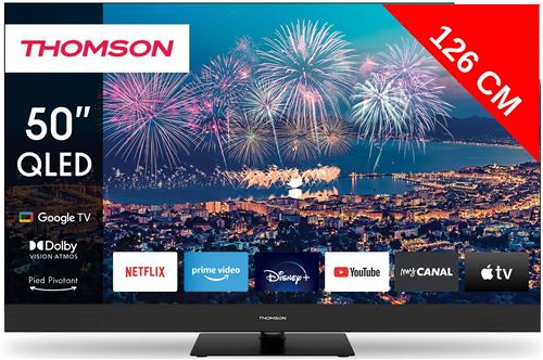 TV QLED Plus Thomson 4K UHD 50QG6C14 126 cm Reconditionné