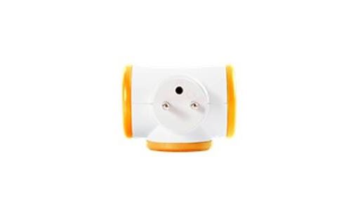 Multiprise Triplite Rotative Watt&Co Orange