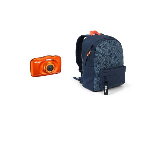 Compact Nikon Coolpix W150 Orange Etanche + Sac