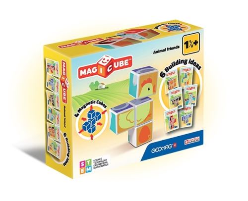 Gioc Multicolore Giochi Magicube - Animaux Amis (4 Cubes)
