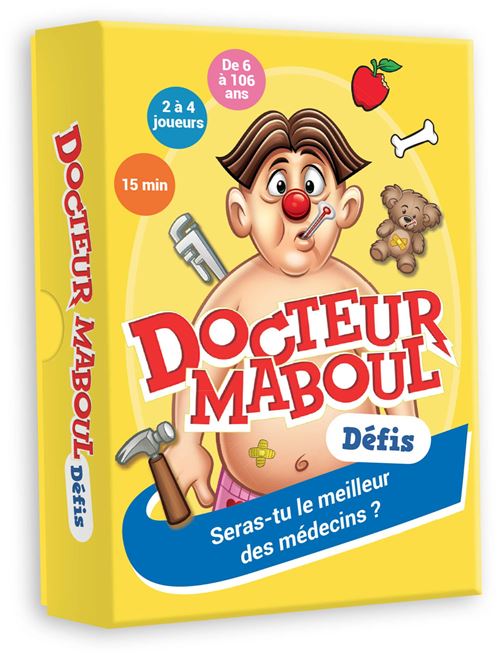 Jeu de cartes Auzou Docteur Maboul Défis
