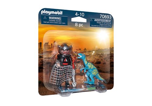 Playmobil Duo 70693 Braconnier et Vélociraptor