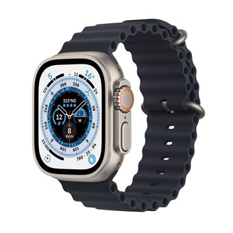 Apple Watch Ultra + Cellular, 49mm Titanium case with Midnight Ocean Strap