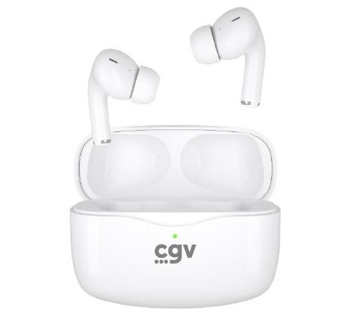Ecouteurs sans fil à réduction du bruit CGV HEL Urban ANC TWS Bluetooth Blanc