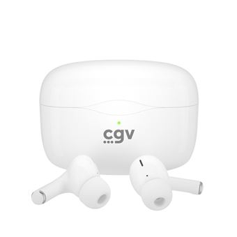 Ecouteurs sans fil à réduction du bruit CGV HEL Urban ANC TWS Bluetooth Blanc