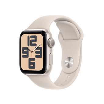 Apple Watch SE GPS Boîtier en Aluminium Lumière Stellaire de 40 mm avec Bracelet Sport Lumière Stellaire S/M - 1