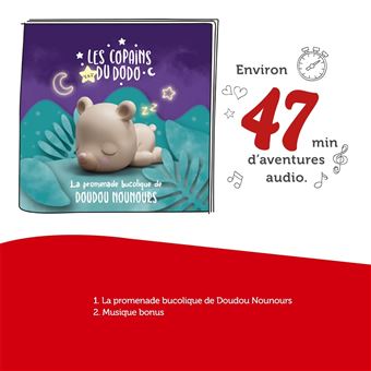 Figurine Tonies La promenade bucolique de Doudou Nounours pour Conteuse Toniebox Collection S'endormir et se relaxer