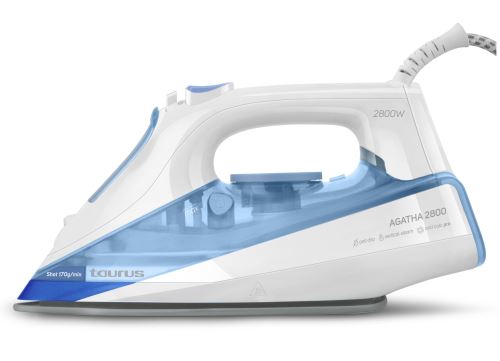 Fer à repasser Taurus Agatha 2 800 W Blanc et Bleu
