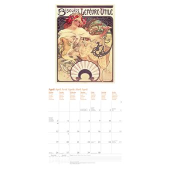 Calendrier TeNeues Mucha 2021 30 x 30 cm