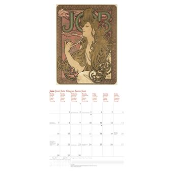 Calendrier TeNeues Mucha 2021 30 x 30 cm