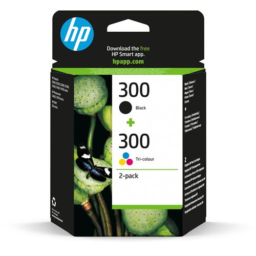 Pack De 2 Cartouches D'encre Hp 300 1 + 1 Trois Couleurs Authentiques Hp La Cartouche D'imprimante - vue 5