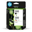 Pack de 2 Cartouches d'encre HP 300 Noir et Trois Couleurs