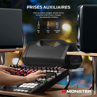 Enceinte sans fil Bluetooth Monster Cable Monster Blaster V3.0 Noir