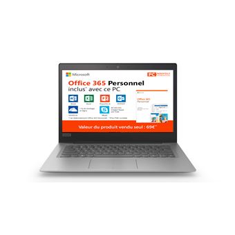 Pack Lenovo IdeaPad S130-14IGM 81J2004PFR 14" + Office 365 Personnal 1 jaar abonnement